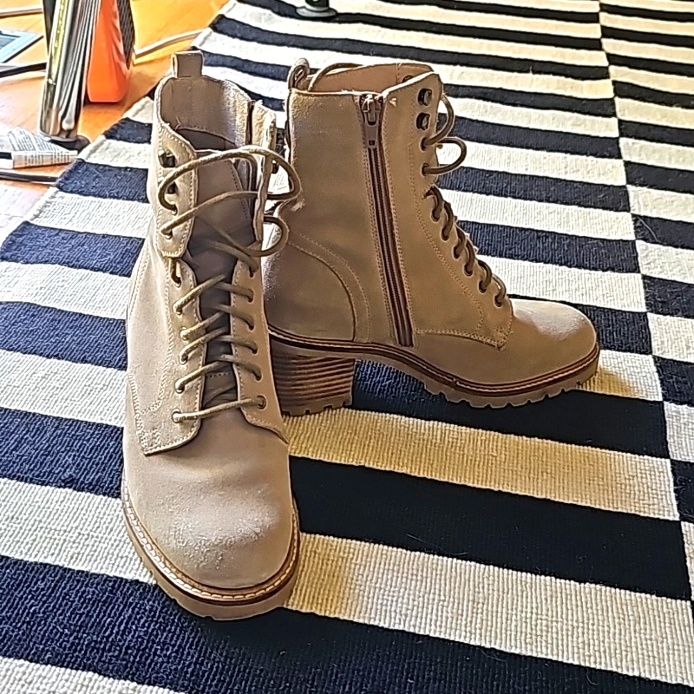 Seychelles tan combat boots